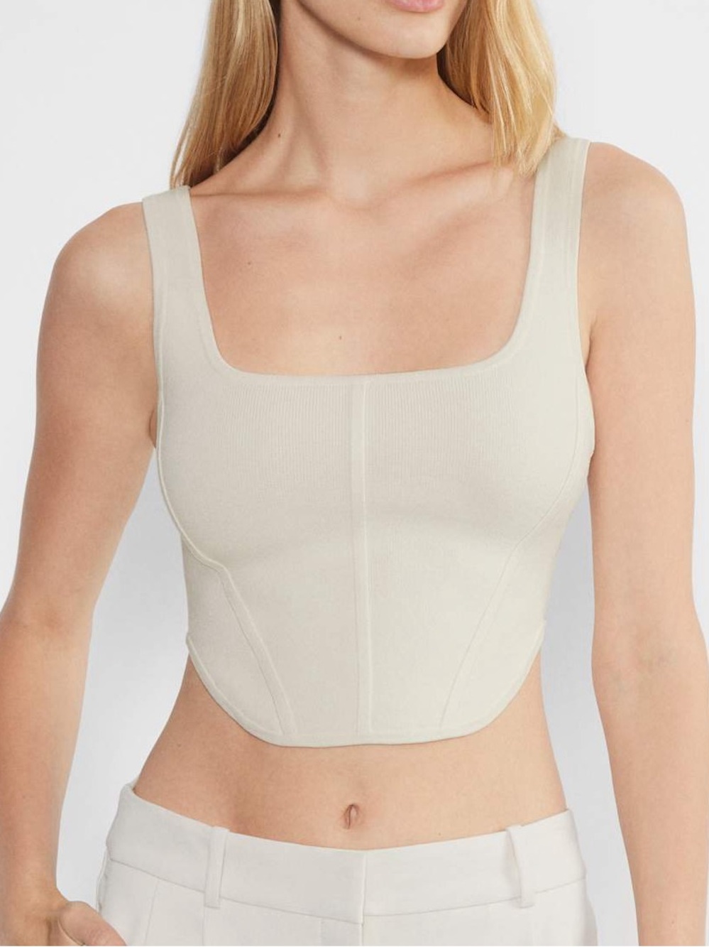 Babaton Sculpt Knit Bustier Tank